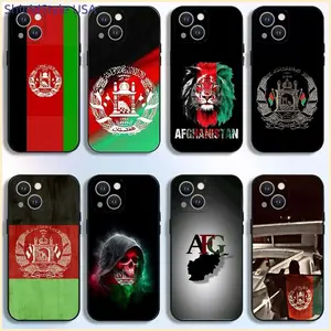 Afghan Afghanistan Flag Phone Case For iPhone 17,16,15,14,13,12,11 Plus,Pro Max,Soft Silicone Black Cover Trendy Creative