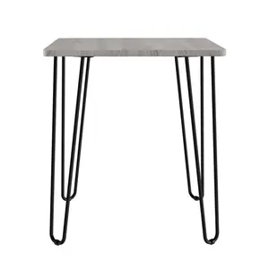 Lavish Home Modern End Table Hairpin Legs Industrial-Style