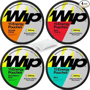 Wip Energy Pouches 100mg of Caffeine and Vitamins and Minerals. No Nicotine 10 pouches