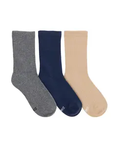 Ribbed Crew Socks 3-Pack Multi for Toddlers and Kids