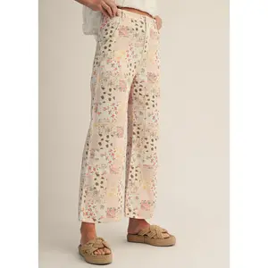 Floral Patchwork Pants