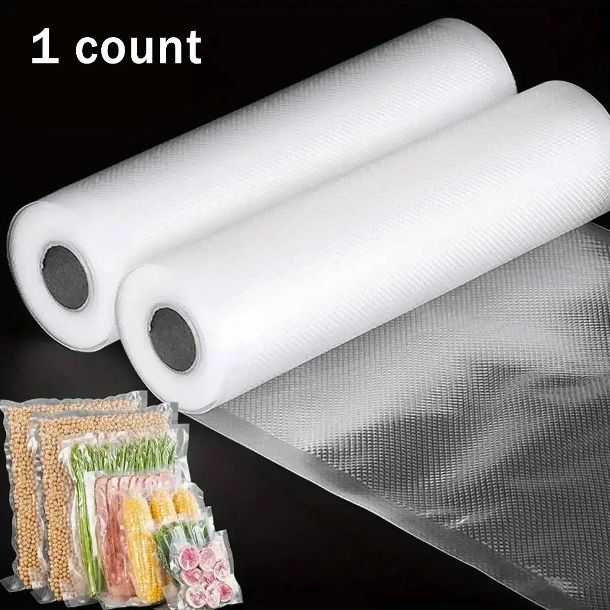 Food Storage Bag, 1 Roll Vacuum Sealed Food Storage Bag, Multipurpose Food Storage Bag, Kitchen Utensils & Gadgets