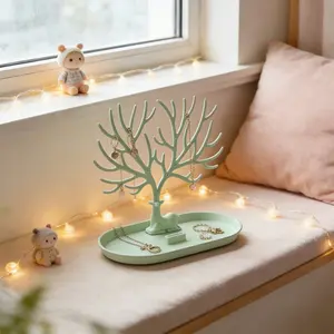 Art Jewelry Rack Antlers Earrings Necklaces Rings Display Bracelet Deer Jewelry Organizer Cases Stand Tray Tree Gifts For Women