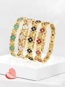 Vintage Magnetic Bracelet for Women, Cubic Zirconia Bracelet, Pure Copper, Strong 3500 Gauss Magnet, Health & Good Luck Energy Jewelry Gift Box Set