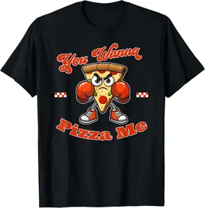 Casual Cotton shortsleeve tees Pizza Lover, You Wanna Time Boxing Gym Lover T-Shirt