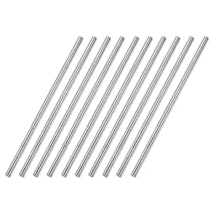 4mm x 150mm 304 Stainless Steel Solid Round Rod for DIY Craft - 10 count