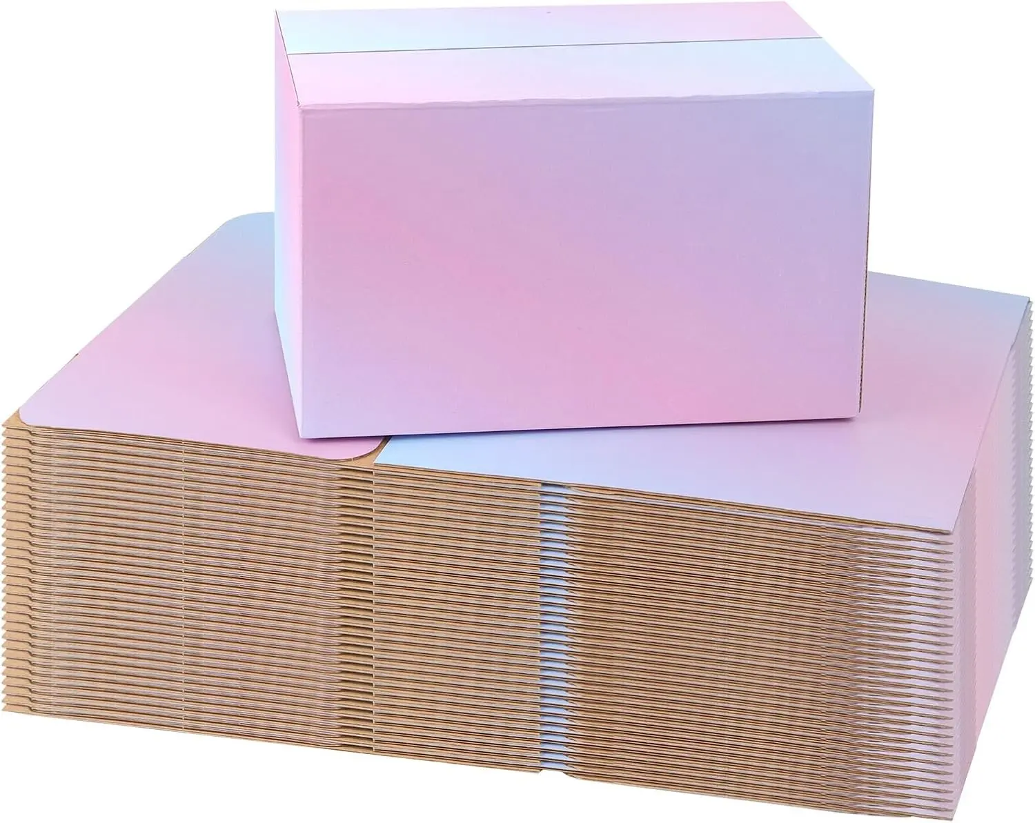 30 Pack 10x7x6 Shipping Boxes for Small Business, Colorful Corrugated Cardboard Boxes for Shipping Mailing