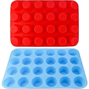 2 Pack 24 Cups  Grade  Muffin Pan Non-Sticky  Muffin Pan Dishwasher Safe, Muffin Molders Baking Pan for Making Muffin Cakes,  Bombs, Tart, Bread