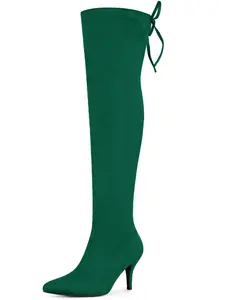 BLISSFUL STEP Stiletto Heels Thigh High Over the Knee High Boots