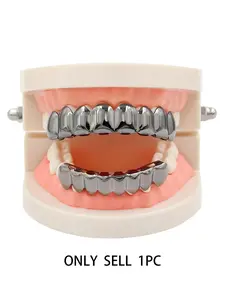 Hiphop Gold Grillz, Rapper Style Gold Teeth, Streetwear Trendy Personalized Jewelry, Real Gold Plated, Bold Street Style, All Seasons, Street Fashion, Hip Hop Aesthetic, All Seasons Use, Daily, Bold Statements