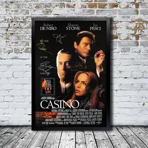 Vintage Casino Autographed Movie Poster - Unique Collectible For Home Theater Decor Without Frame