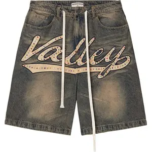 Vale Forever Skittle Denim Jean Shorts Blue