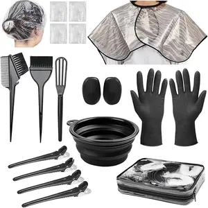 19‑Piece Professional Hair Bleach Kit for Salon & Home Hair Lightening & Highlighting Set with Developer Brush Bowl Clips & Applicator Hair Bleaching Kit for Blonde Highlights & Root Touch‑Up