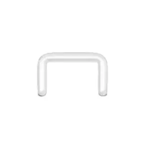 Statement Gold Invisible Septum Piercing (Clear Bioflex)