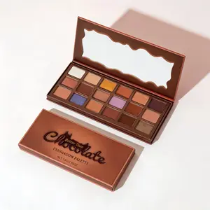 Eyeshadow Palette - Rich Chocolate Brown Eye Makeup Palette with Matte, Metallic, Matte Sparkle & Glitter Finishes - High-Pigment Eye Makeup with a Long-Wearing Formula Highlighter
