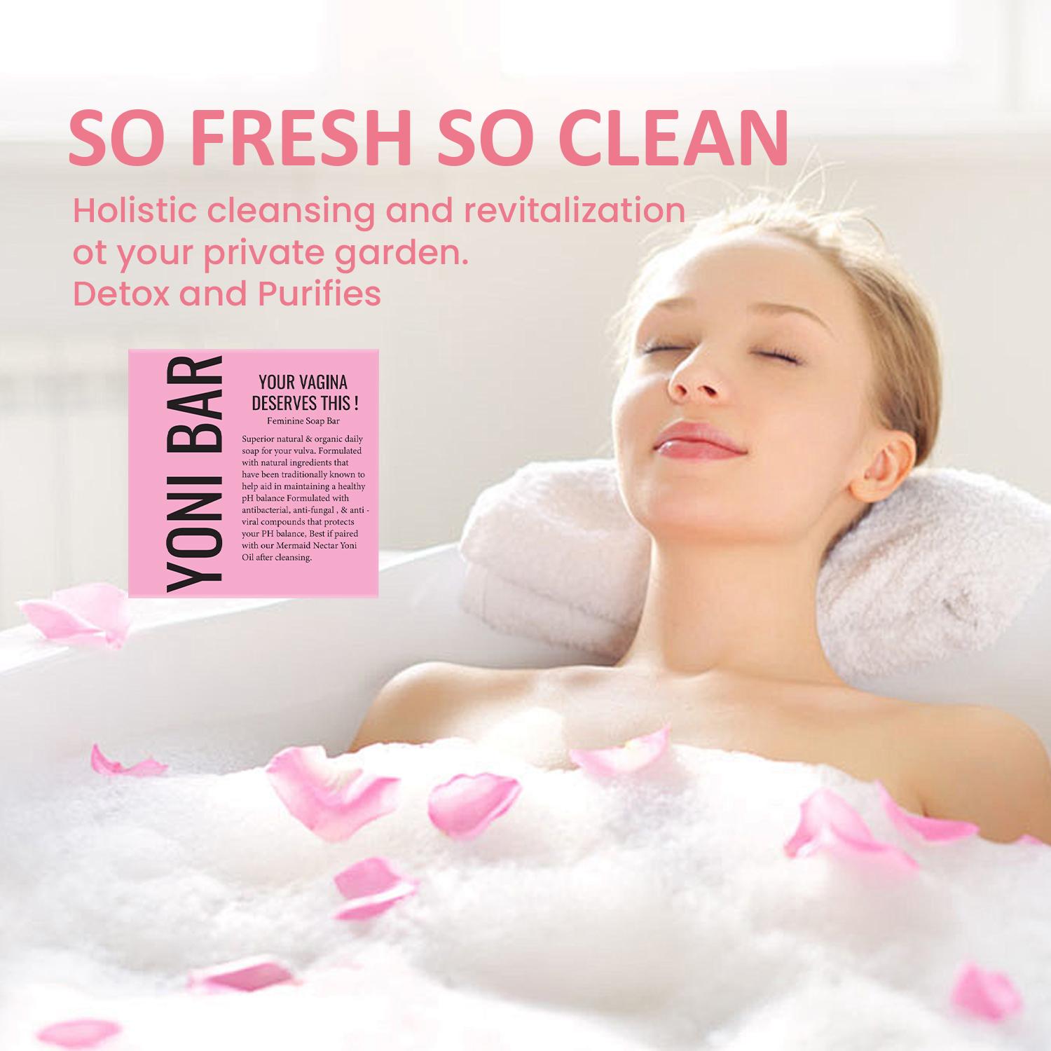 BISUTANG 》Feminine Care Soap Set – 3PCS / 2PCS Rose & Mint Essential Oil Body Soap, Refreshing & Nourishing Cleanse with Avocado, Olive, Peppermint & Tea Tree Oils, Biodegradable Formula