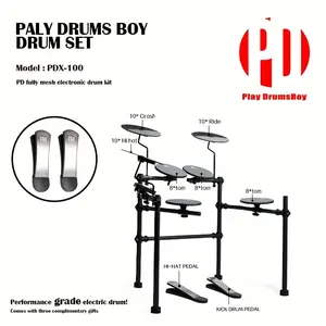 Play DrumsBoy PDX100 Electronic Drum Set High Quality Foldable Portable Adjustable Performance Grade Percussion Instrument drum set