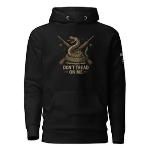 Premium Don't Tread on Me Hoodie- Iron Flag Threads