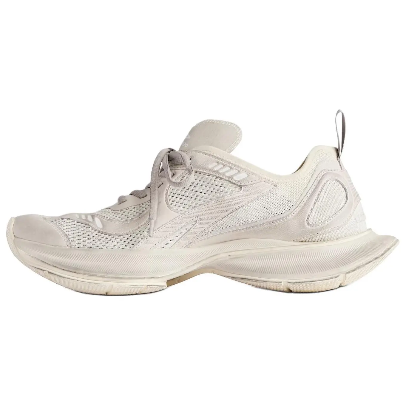 Men's Balenciaga Circuit Lace-Up Round-Toe Low-Top Dad Casual Footwear - Beige Trending Walking Shoes, House White Official Sports Trainer (Maison Mihara)