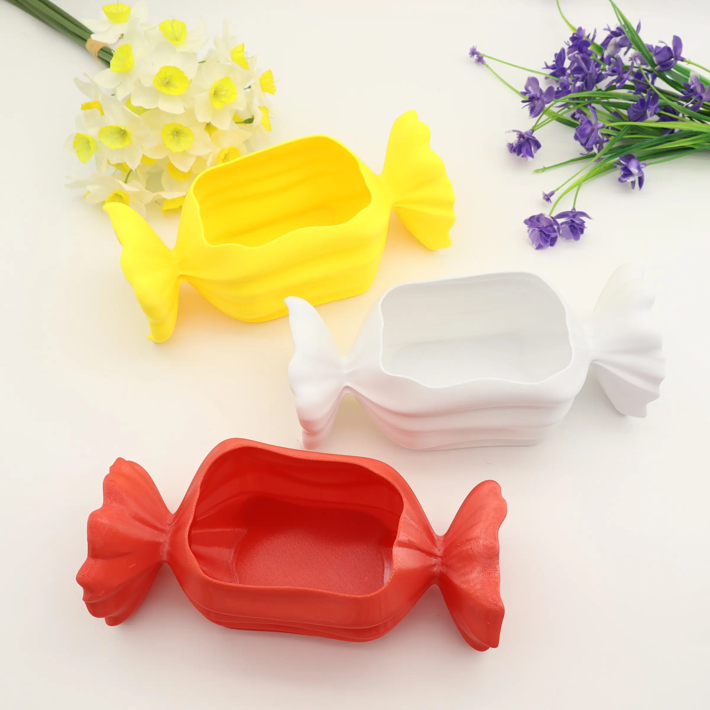 1pc 3D Printed Candy Box Figurine, Home Decor Storage, Halloween Christmas Candy Holder, 3D Printed Statue Decoration