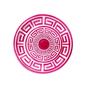 Cherry and Ballet Greek Key Pavilion Dinner Paper Plates - 8 pack