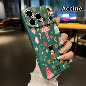 Compatible with  iPhone 17 Pro Max 16 Plus 15 14 13 12 11 XR Air E Soft Case Nutcracker Christmas Dream Camera Protective skin-friendly feel Smartphone Cover for Boy