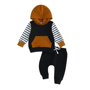 Toddler Boy Clothes Baby Crewneck Sweatshirt Long Sleeve Sweat Pants Sets Spring Sweatsuit Infant Outfit