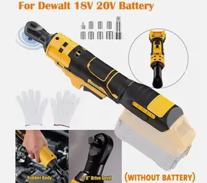 Smart Brushless Ratchet 3/8" Variable Speed LED Light for Dewalt 20V Users Compact Design Cordless Power Tool High Performance 60ft-lbs Torque