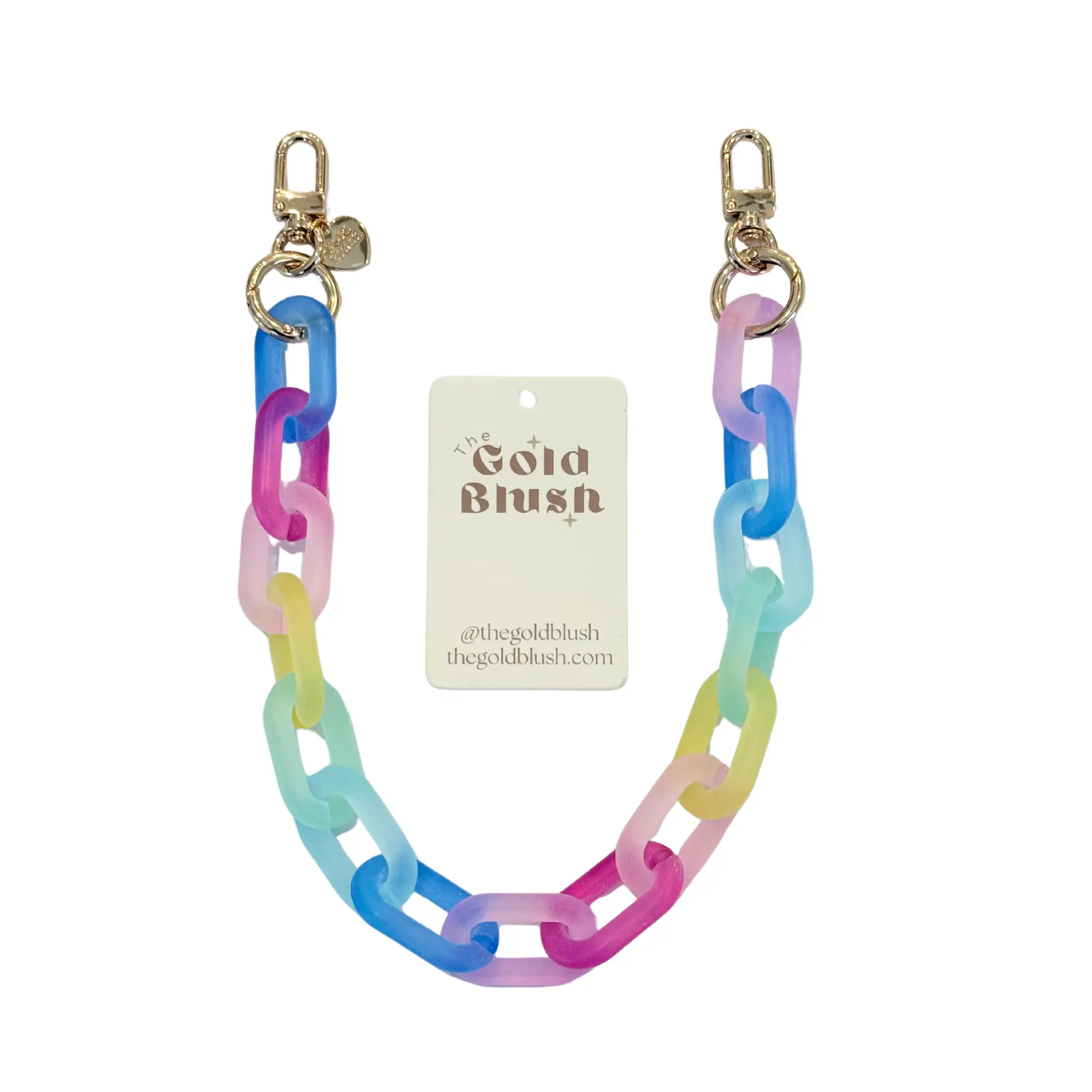 Gold Blush PopLinks – Chunky Acrylic Bag Chain for Purses, Handbags & Crossbodies (Decor or Handle)