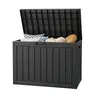 BIFANUO 50 Gallon Outdoor Storage Box - Weatherproof Resin, Perfect for Patio, Garden, and Poolside Storage. Summervibes