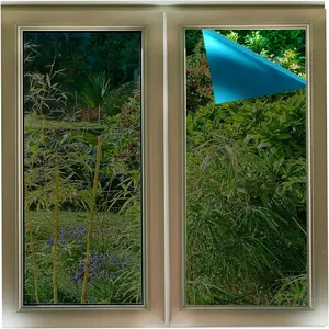 2 Roll Heat Control Window Film, UV Protection, One-Way Privacy Mirror, Explosion Proof Pet Material Privacy Protection (external)