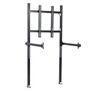 Supllueer Aluminium and Carbon Steel Racing Simulator Cockpit Monitor Stand, Support  Monitor size 24-65 inches