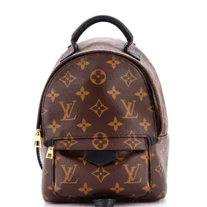 Pre-owned Louis Vuitton Canvas Coated Backpacks Palm Springs Backpack Monogram Canvas Mini by Rebag