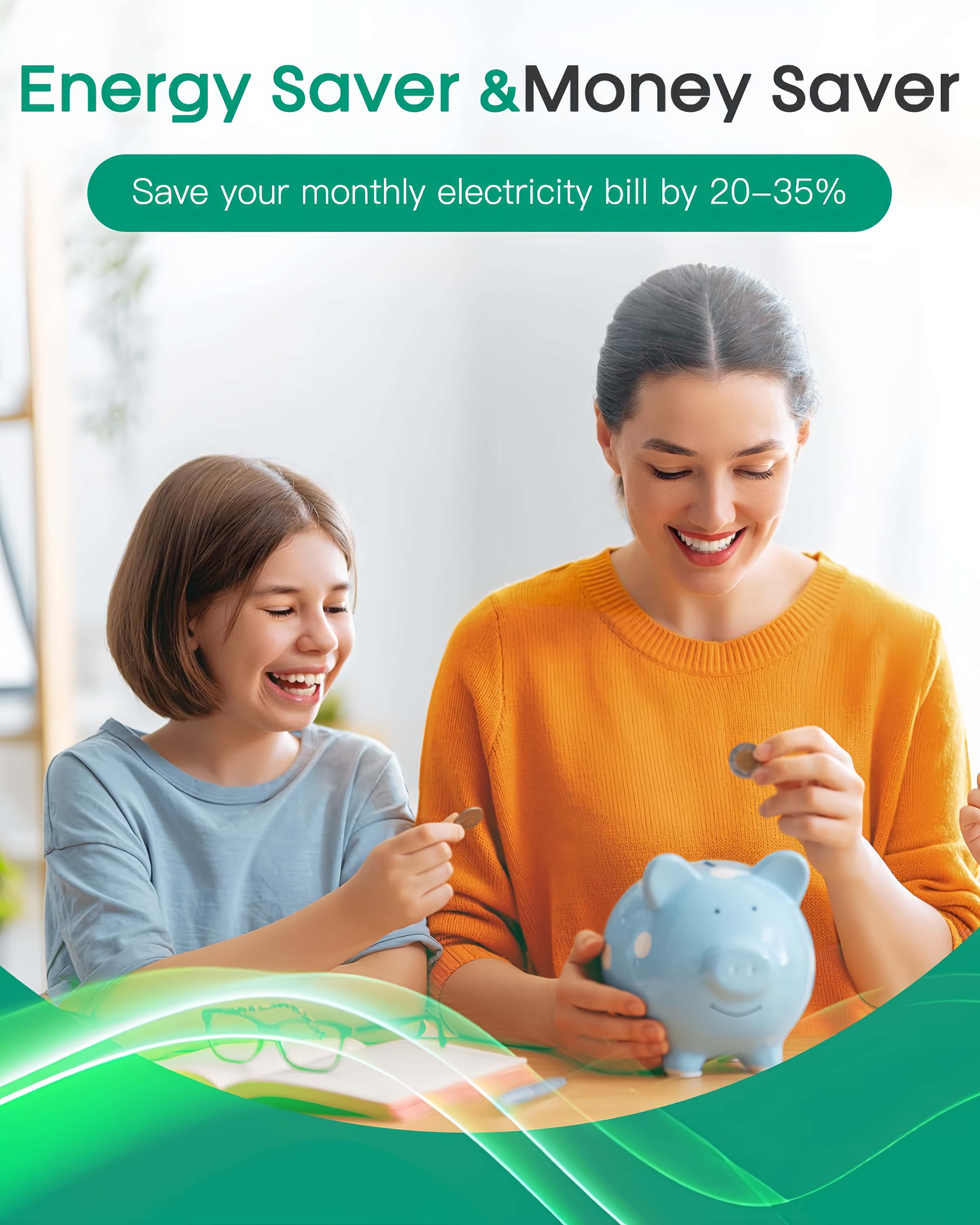 【BUY 1 GET 1 FREE】SmartPlug Device, Stop Watt Device Plug-in for Home & Office US Plug 90V-250V 30KW