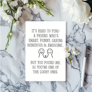 Friendship Card Gift for Best Friends, Perfect for Birthday, Christmas, New Year, Graduation, Housewarming, Special Occasions