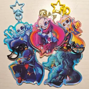 Sanses UTMV!! Ink, Swap, Dream, Error, and Nightmare Keychains!