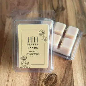 H|H Siesta Sands 2.5oz 71g Scented Wax Cubes for Home Fragrance Hand Poured in Sarasota,FL