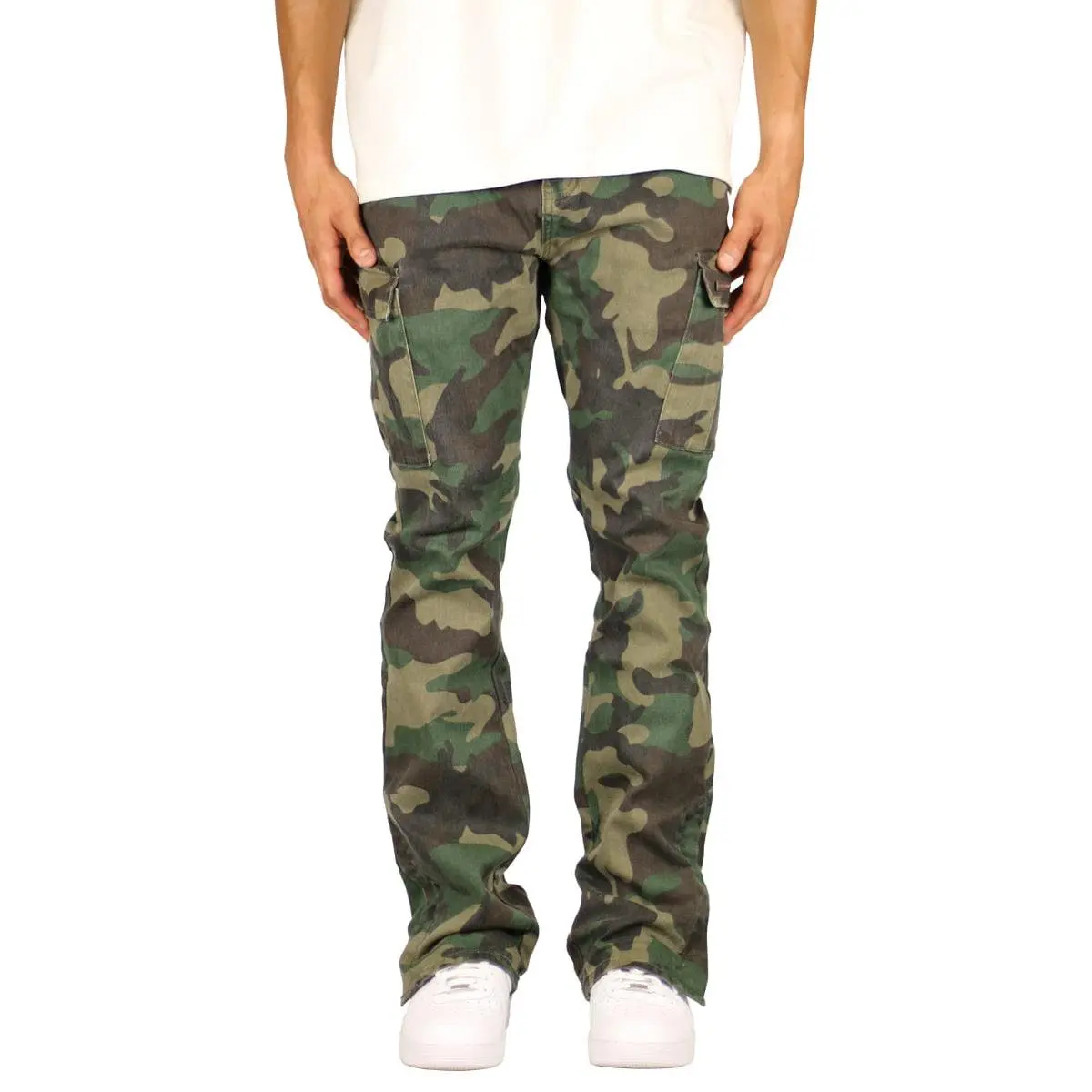 Camo Flare Cargo Pants