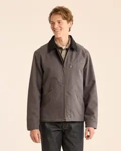 Tahoma Canvas Trucker Jacket - Ash