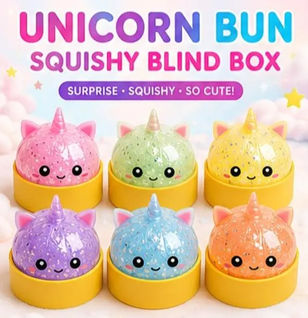 Amazing Value Deal: Buy 1 Get 1 Free!   2026 New Exclusive Rare Unicorn Edition!!!  Exclusive Special Edition Unicorn Bun Squishy!