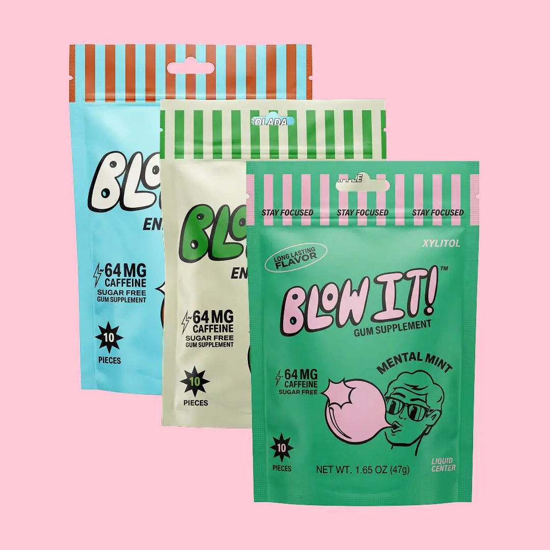 Blow It Energy Gum - 3-Pack: Build Your Pack