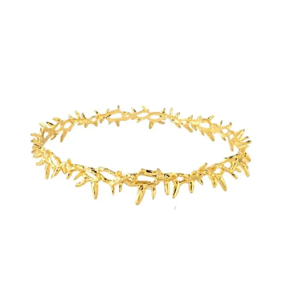 Punk Gothic Thorn Crown Headpiece Headwear Unisex Cosplay Metal Crowns Jewelry Gifts Halloween Wedding Party Accessories