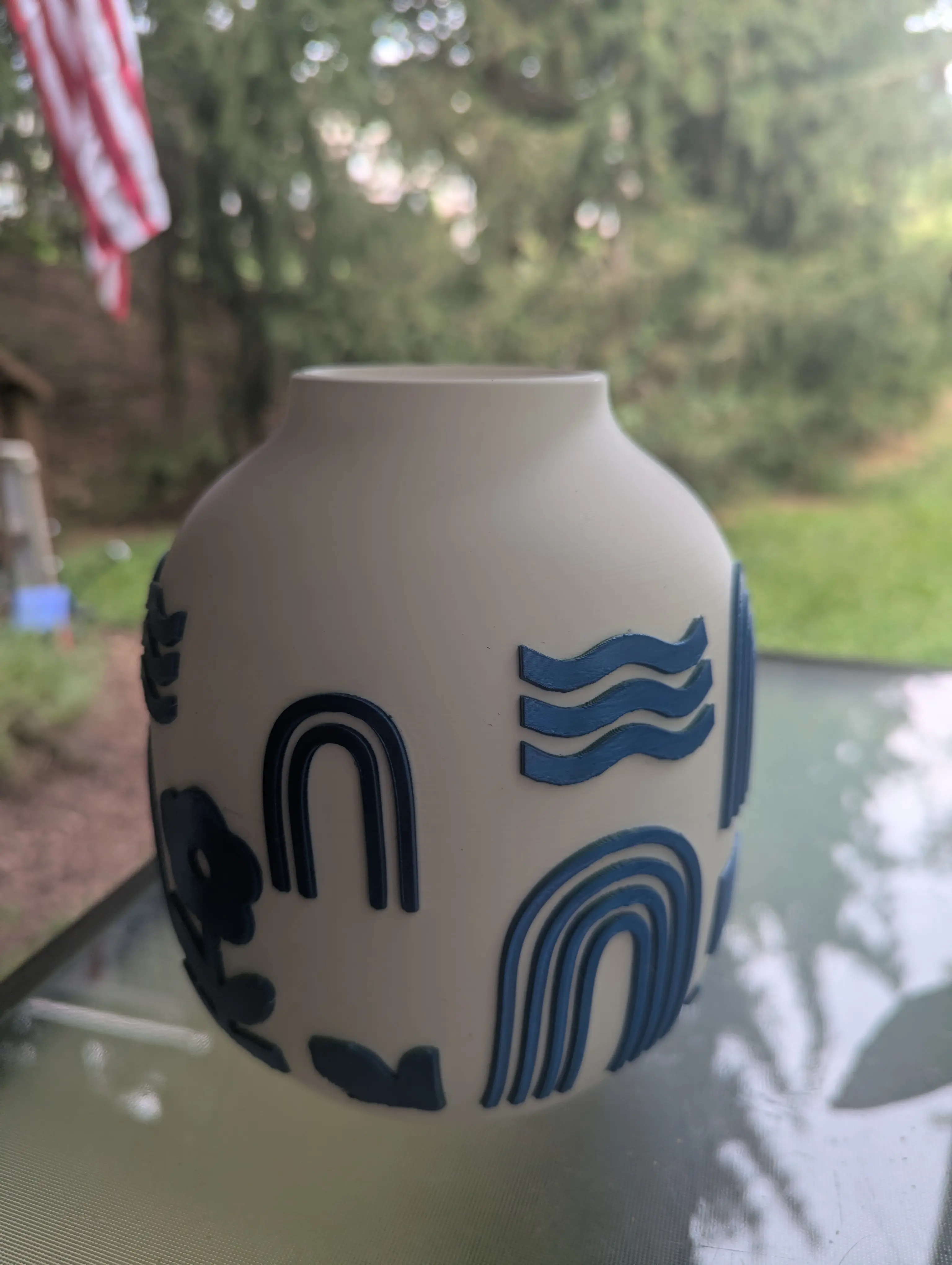 Mediterranean Decorative Vase | Modern 3D Printed Home Decor