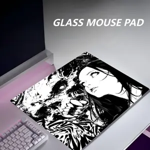 Control Type Glass Mouse Pad Professional Fps Gaming Smooth Feel, High-Quality Precision Control Surface, Ideal for Gamers & PC Users, Gaming Mousepad