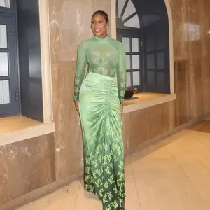 Zuri Luxury Print Two Piece Set – Body-Shaping Fit, Dinner & Event Ready Womenswear Elegance Top Bottom Statement Fabric Vintage Evening