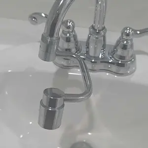 Rotatable faucet filter extender, kitchen and bathroom anti-splash dual-mode faucet spray head accessory.