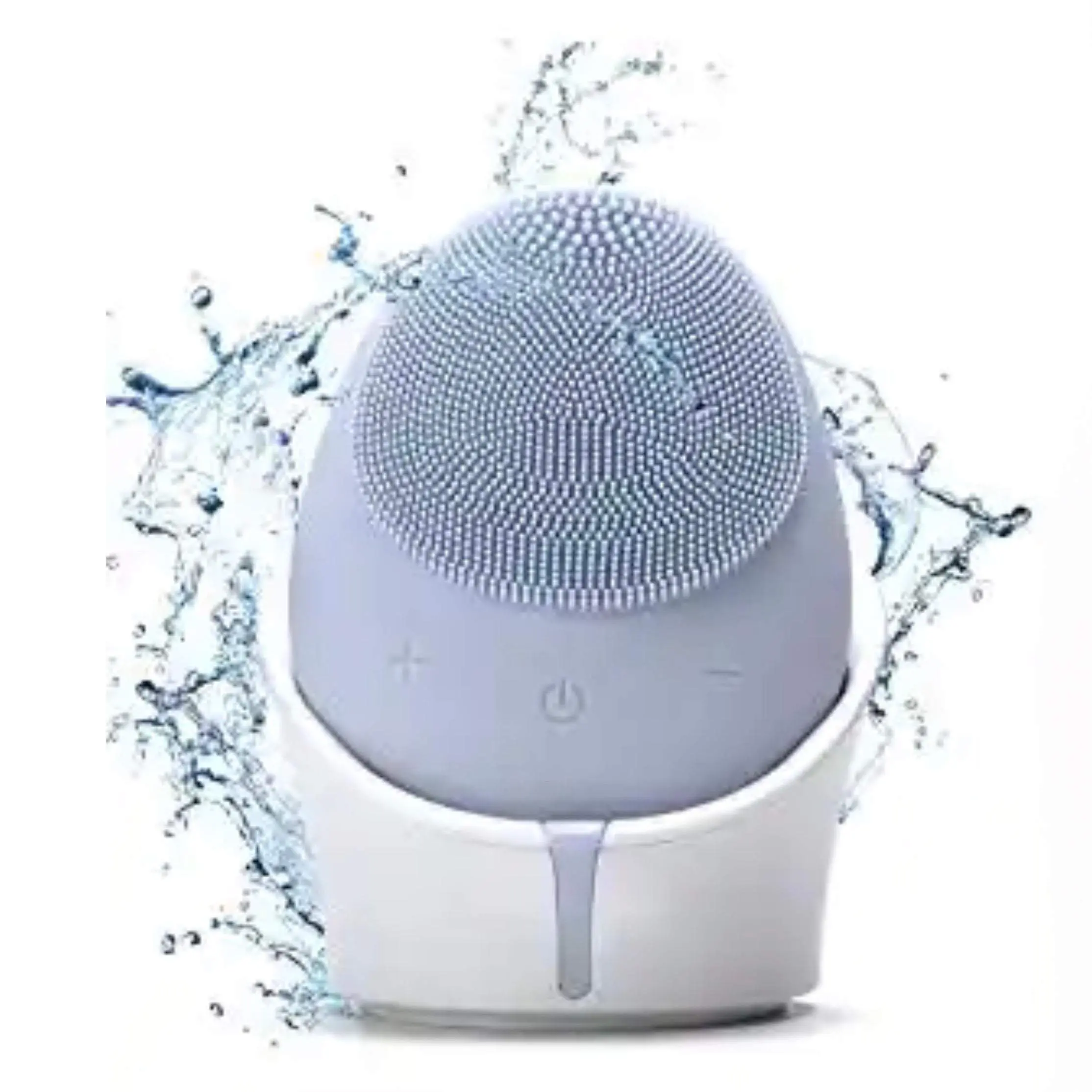 Silicone Facial Cleansing Brush with Ultrasonic Vibration