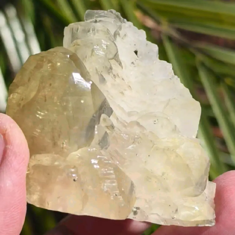 Golden Calcite with Pyrite Inclusions