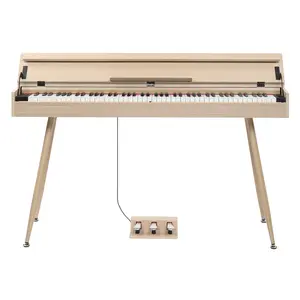 Flower Dance GDP-206 88-Key Upright Digital Piano with Metal Stand, Bluetooth Audio, MIDI, Triple Pedals, Headphone, Dream Sound Source, USB Connectivity, Ideal for Gifting or Theater Props, Upright Digital Pianos