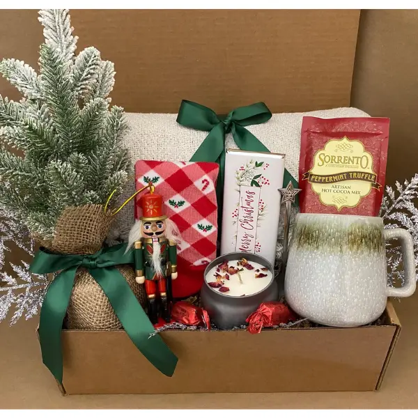 Christmas Gift Box for Her | Holiday Gift for Daughter | Best Friend Christmas Box | Mini Christmas Tree Gift Set
